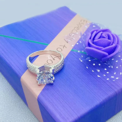 Real 2 Carat 8mm Moissanite Wedding Ring For Women Men 925 Sterling Silver Band D Color VVS Diamond Engagement Fine Jewelry Gift