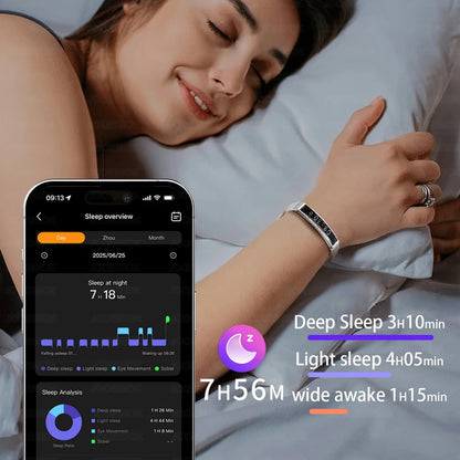 New Sports Waterproof Smart Band Bracelet Gesture Control Heart Rate Blood Oxygen Sleep Monitor Pedometer Screen Smartwatch 2026