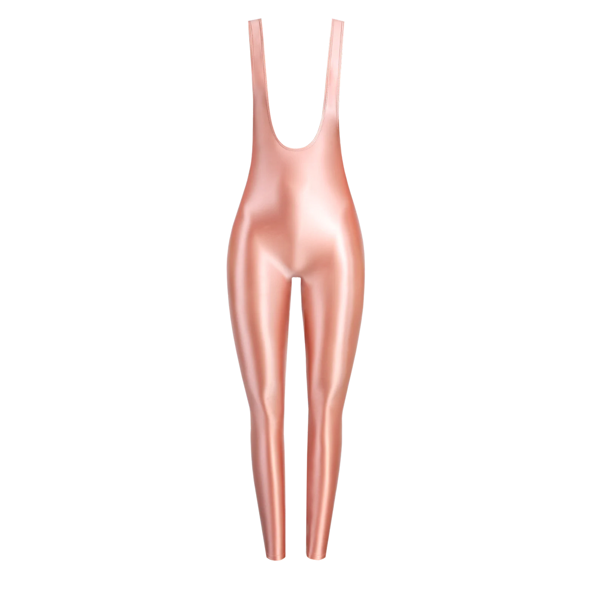 MJINM Spandex Catsuit Women Full Body Shiny Glossy Bodysuits Tight-Fitting Yoga Sport Tights Catsuit Jumpsuits Zentai