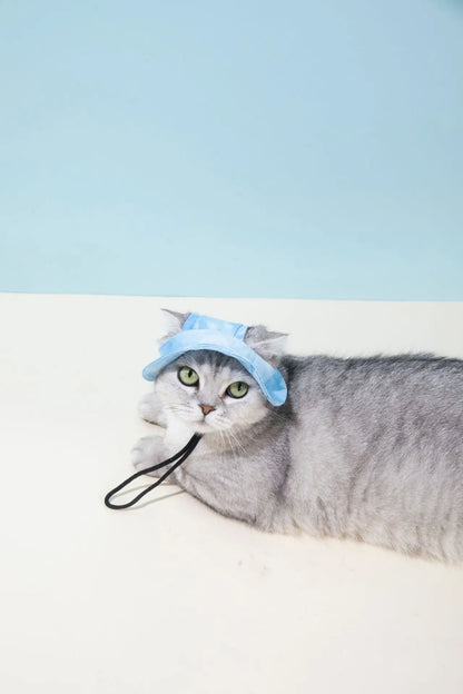 Pets Hat with Ear Holes Adjustable Baseball Cap for Medium Small Dogs Summer Dye Cats Sun Cap Pet Outdoor Hat Pet Supplies