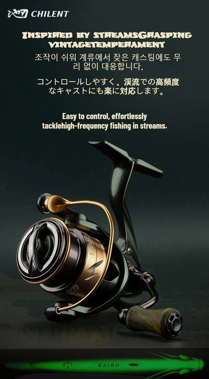 Ultralight Carbon Spinning Reel 1000S–1200S 5.2:1 Gear Ratio 9kg Max Drag  Micro Lure Fishing Reel for Freshwater   Saltwater