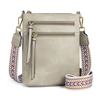 New casual double zipper women's single shoulder crossbody bag retro simple phone bag crossbody bag multifunctional women's bag