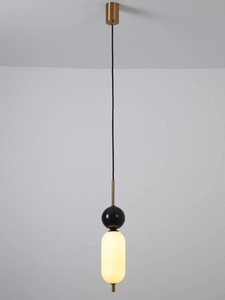 Stone Led Pendant Lights for Hotel Bedside Bedroom Marble Modern Luxury Hanging Lamp Island Kitchen Ceiling Chandeliers Bathroom