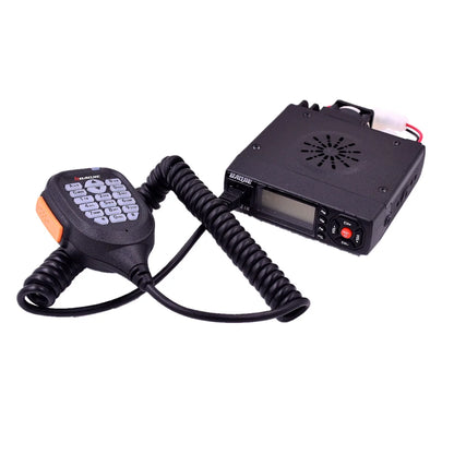 BAOJIE BJ218 Car Trunk Mobile Radio Dual Band 25W 256CH Scan DCS CTCSS Power Cable Keyboard Microphone Wireless Communication