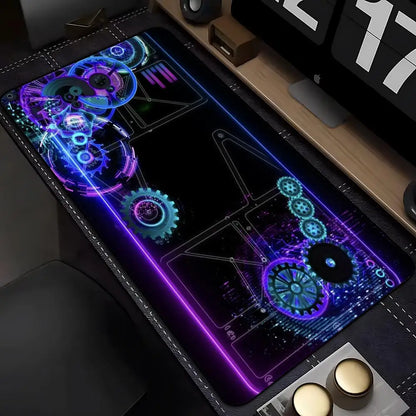 Tech Gear Circuit Large Desk Mat Mouse Pad Mouse Mat Gaming Keyboard Mat Play mat Non-Slip  Rubber PC Gaming Office Table Decor