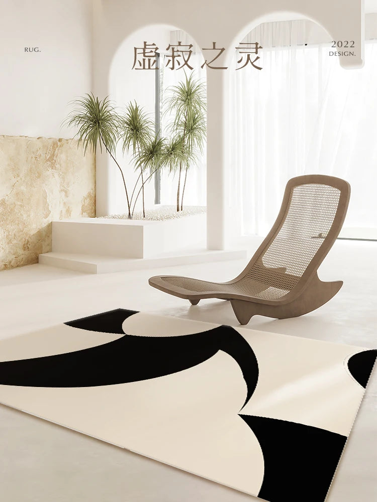 French Retro Living Room Decoration Plush Carpet Large Area Non-slip Mat Light Luxury Rugs for Bedroom Thicken Cream Lounge Rug