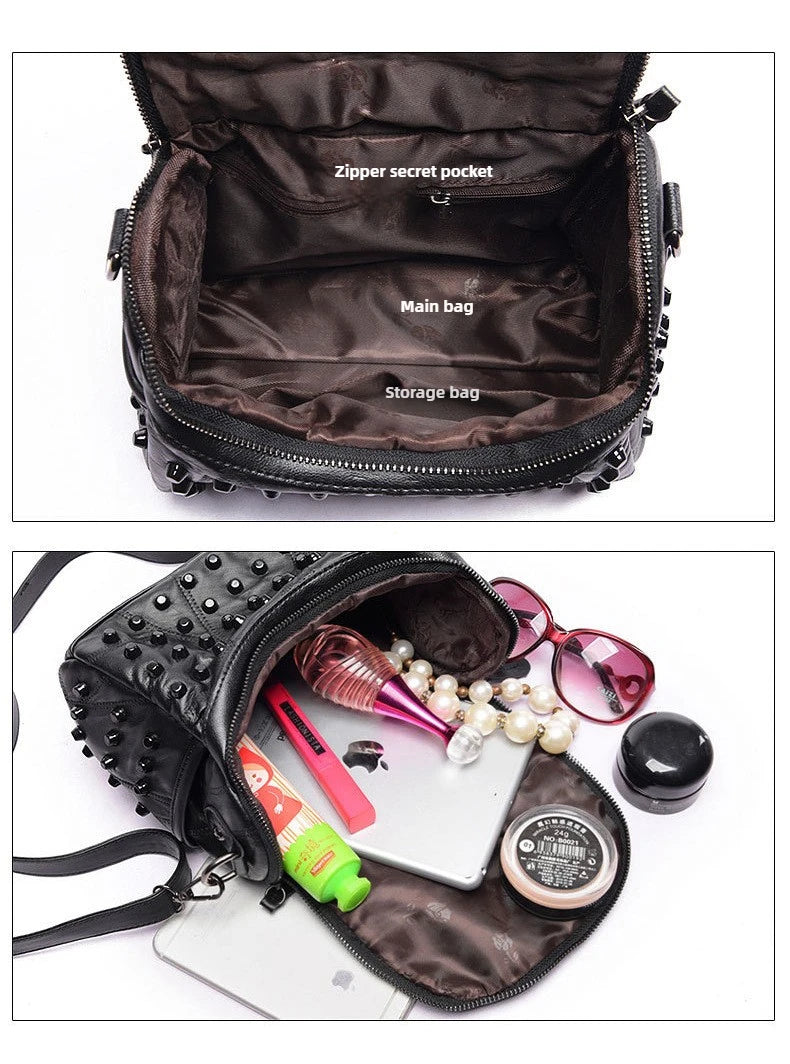 Luxury Women Genuine Leather Bag Sheepskin Messenger Bags Handbags Famous Brands Designer Female Handbag Shoulder Bag Sac