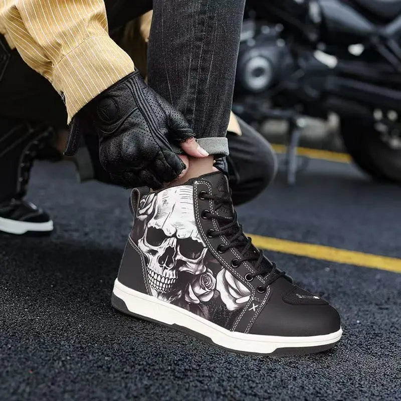 Motorcycle Boots Motos Riders Protective Boots Waterproof Non-slip Motocross Mountain Racing Shoes Casual Shoes Botas Para Moto
