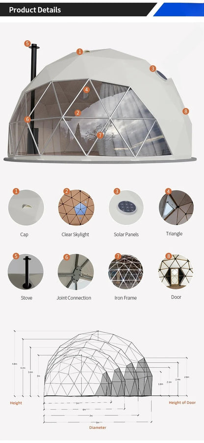 Spacious Ventilation And Modern Buy Event Geodesic Dome Tent In Germany For Sale