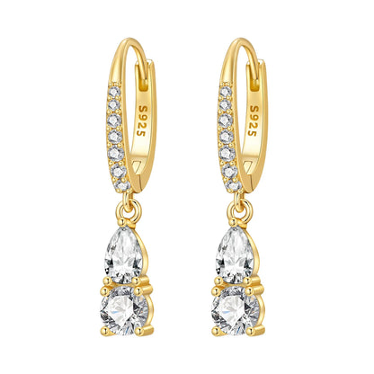 Original 925 Sterling Silver Heart Vintage Luxury Earrings Fashion 18K Gold Hoop Earrings for Women Piercing Jewelry Aretes 2026
