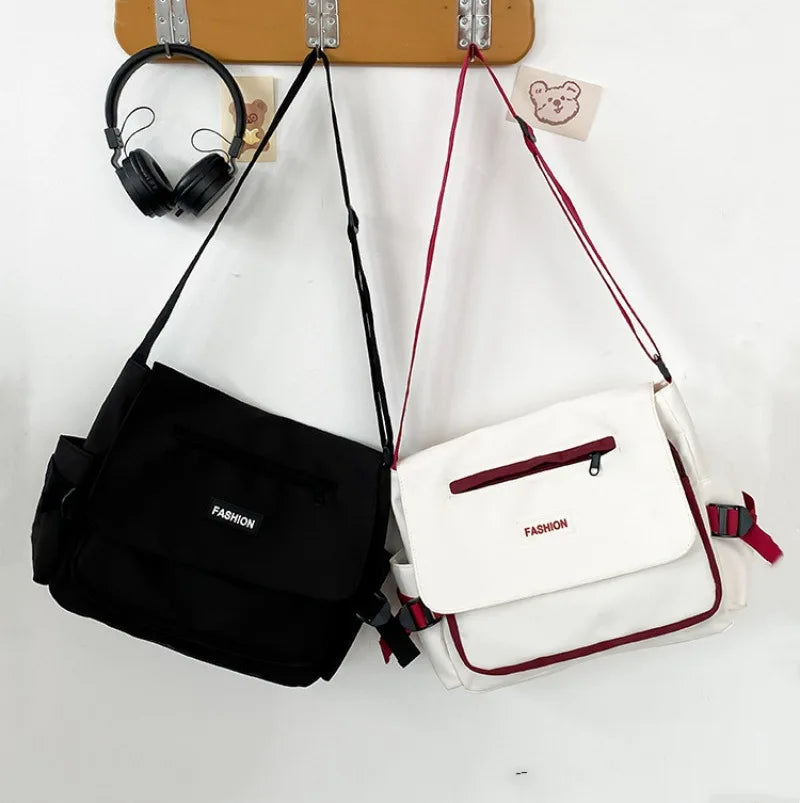 Top Quality Oxford Diagonal Cross Bag Youth Fashion Casual Version Ladies Canvas Shoulder Bag Solid Color Women Messenger Bags