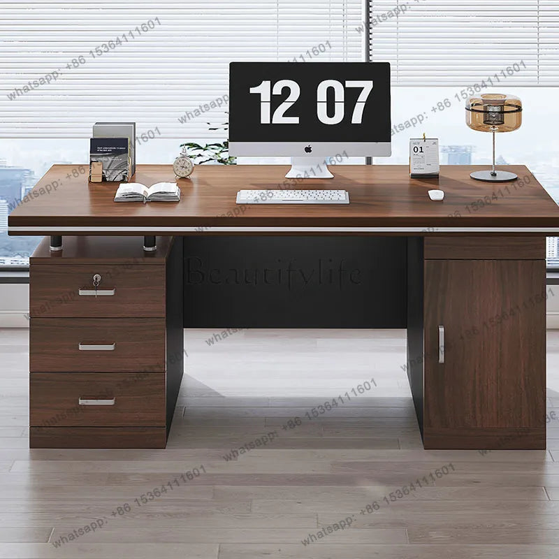 FG Display Luxury Office Desk Bedroom Reception Design Drawers Office Desk Unique Storage Universal Tavolino Postmodern Furnitur