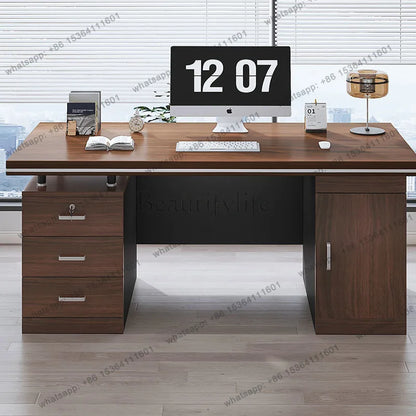 FG Display Luxury Office Desk Bedroom Reception Design Drawers Office Desk Unique Storage Universal Tavolino Postmodern Furnitur