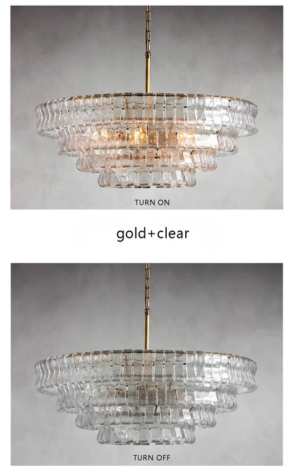 Glass Chandeliers Lights 2026 Classic Round Hanging Lamps for Ceiling Home Decoration Lighting Gold Lustres Lamparas De Teto