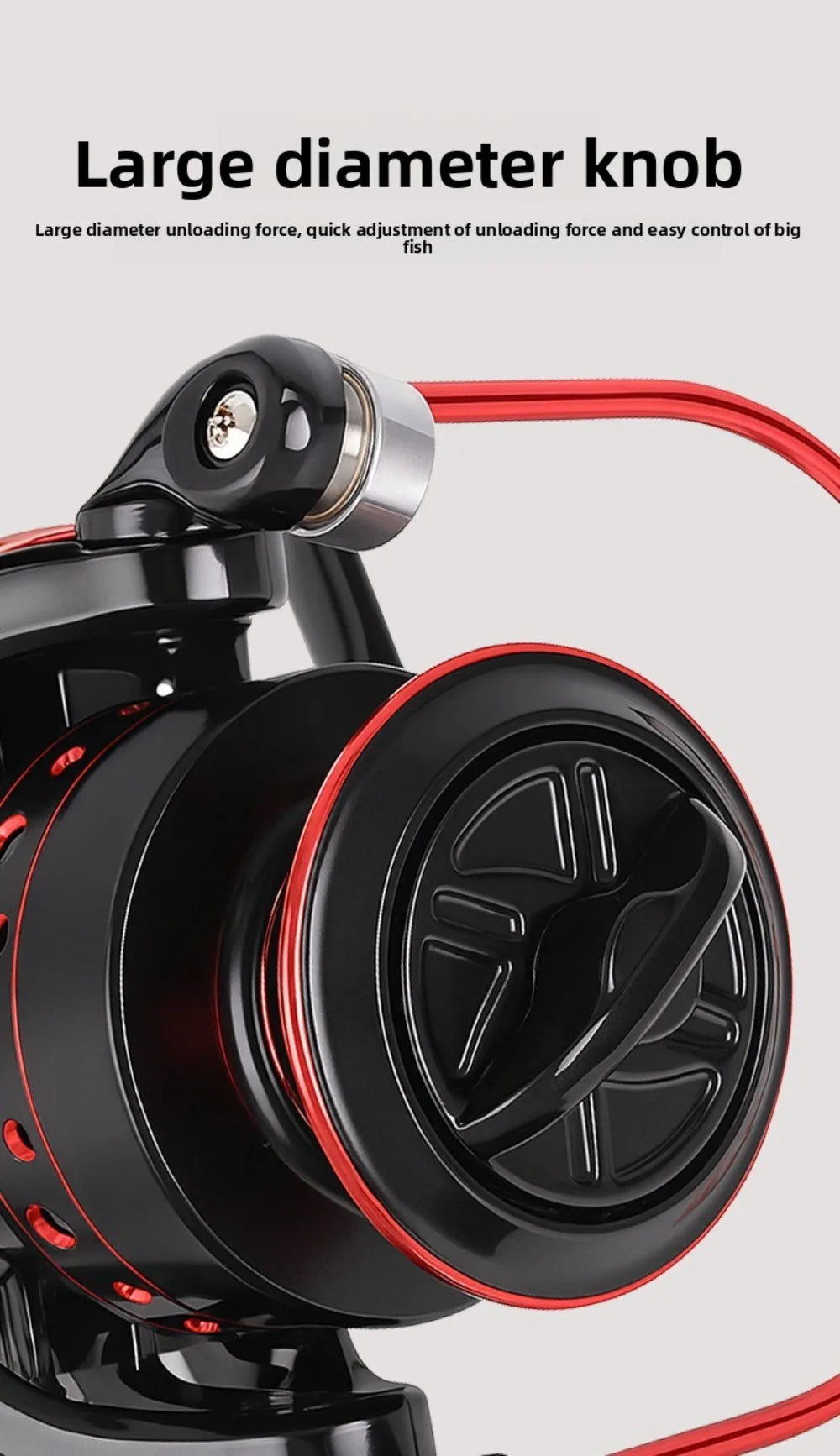 Durable Max Drag 12KG Fishing Reel 5.2:1 1000-7000 Spinning Reels Lightweight Low Noise Sea Fishing Tool Fishing Accessories