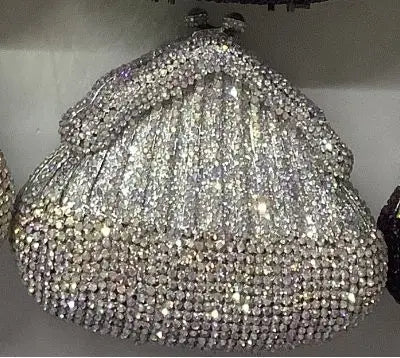 XIYUAN Crystal Evening Bag Purple Diamond Women Wedding Purse Lady Rhinestone Clutches Party Dinner Handbags Luxury Branded Bags
