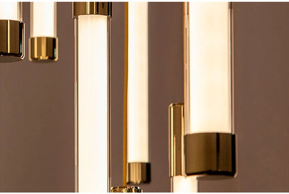 Modern Staircase LED Chandeliers Luxury Living Room Lighting Duplex Attic Home Decoration Restaurant Bright Ceiling Chandeliers