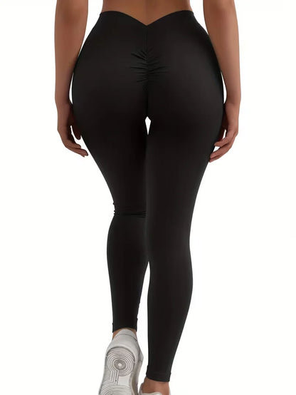 Sexy Design Yoga Leggings for Women, High Waist Butt Lifting Pants, Stretch Breathable Soft Slim Fit Workout Trousers