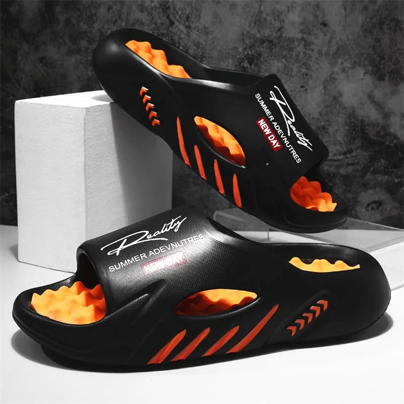 Summer Massage Slippers Men Shoes EVA Non-Slip Slides Fashion Indoor Slides Men Casual Shoes Men's Slippers Home Sandals Unisex