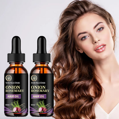 Hair Care Essential Oil Onion Rosemary Peppermint Fortified Oil Nourishing Split Dry Organic Hair Care Improving Hair Quality