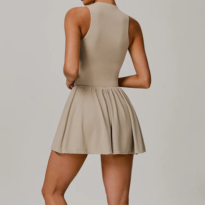 One-piece Suit Women Boilersuit Sports Jumpsuit Zipper Yoga Rompers Backless Sportswear Women Sleeveles Workout Bodysuits Female