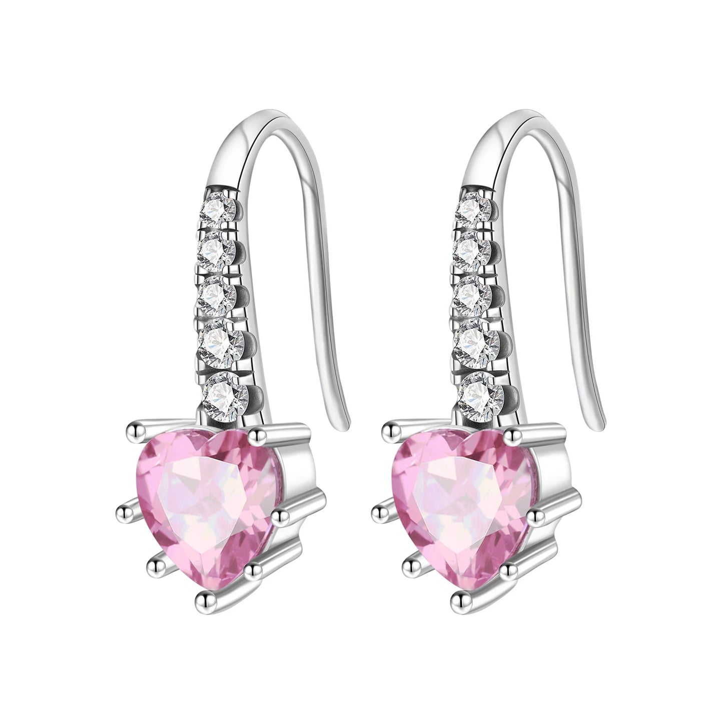 925 Sterling Silver Star Moon Heart Shape Earrings Jewelry Versatile Hoop Earrings For Women Jewelry Fine Birthday Party Gifts