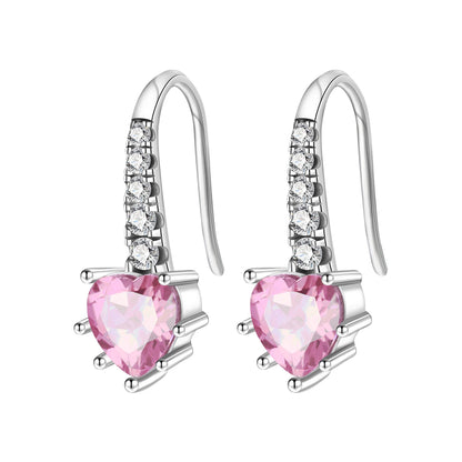 925 Sterling Silver Star Moon Heart Shape Earrings Jewelry Versatile Hoop Earrings For Women Jewelry Fine Birthday Party Gifts