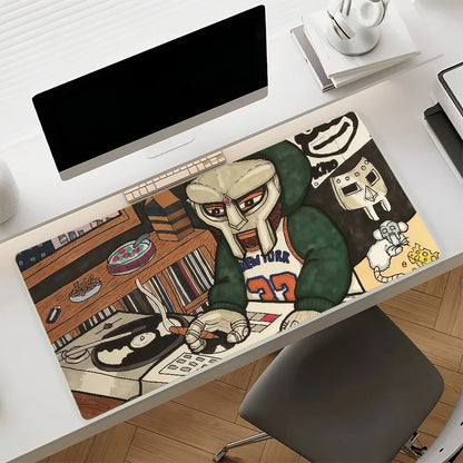 Rapper M-MF D-DOOM   Mouse Pad Non-slip Rubber Computer Mat Gamer Balance Decoracion Deskmat Laptop Office Large