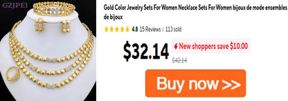 GZJPEI Elegant Crystal Zircon Jewelry Set For Women  Dubai Nigerian Bridal Wedding Party Jewellery Mother's Day Gift 2026 New