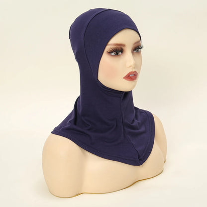 Muslim Inner Cap Hijab For Women Solid Underscarf Hijab Undercap Scarf Turban Hat Islamic Muslim Hijabs Ready To Wear Headcover