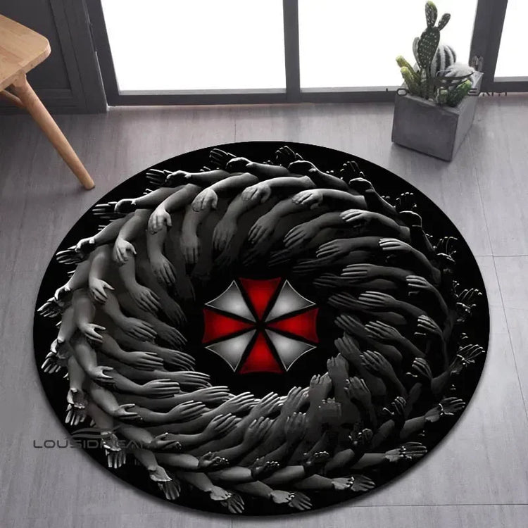 MINISO Biochemical Umbrella Round Carpet Non -slip Carpet Bedroom Decor Living Room Decoration Outdoor Rug Birthday Gifts INS