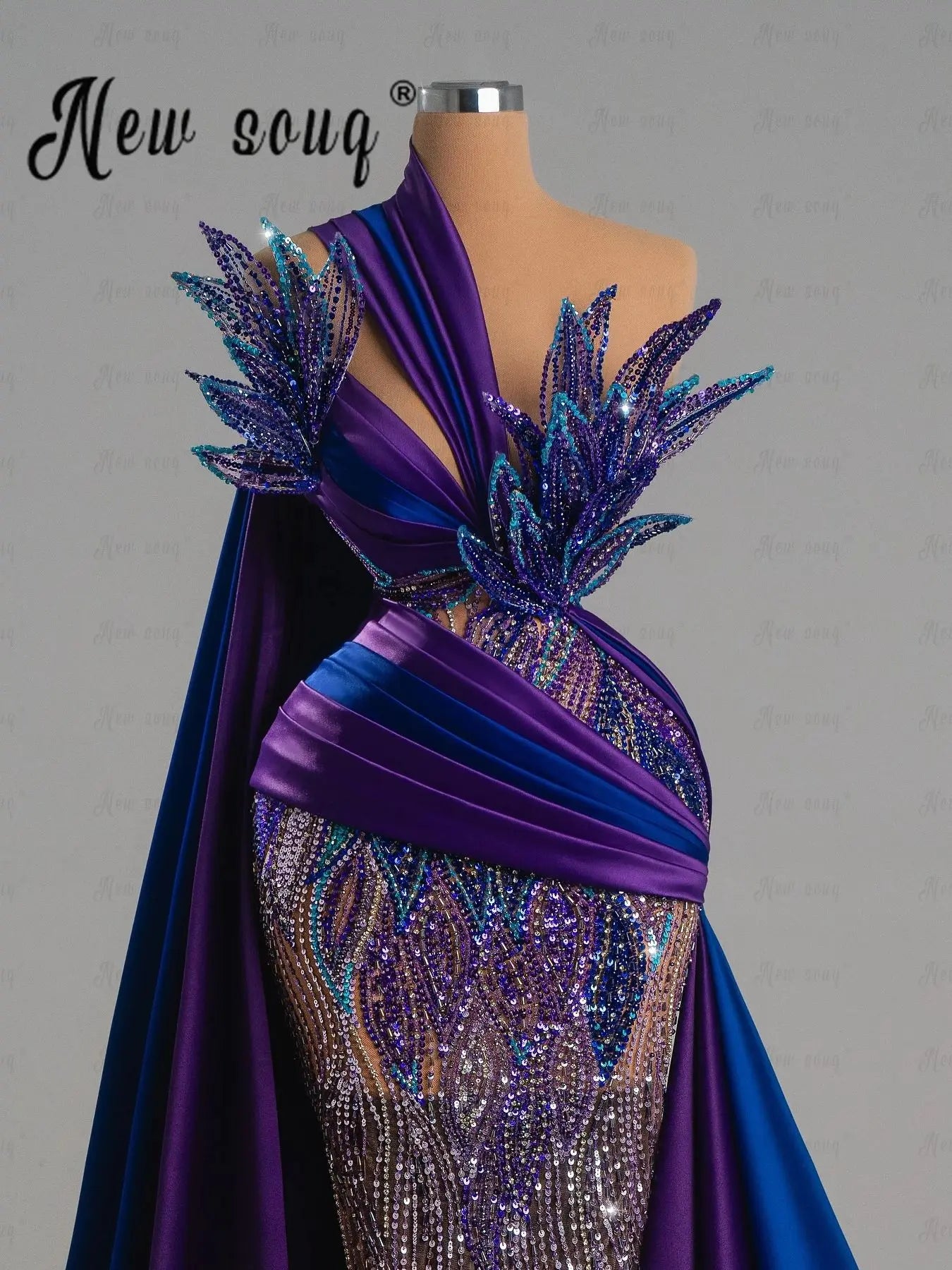 2025 Elegant 3D Lace Evening Dresses Long Cape Sleeve Mermaid Customized Women Prom Gowns Beaded Formal Party Vestidos De Noches