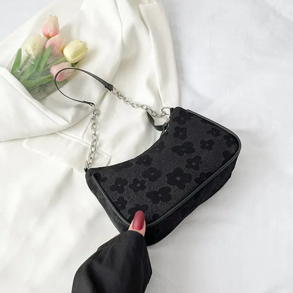 2025 New Fashion Felt Shoulder Bags for Women Small Casual Underarm Bag Female Hand Crossbody Bags for Women Purses and Handbags