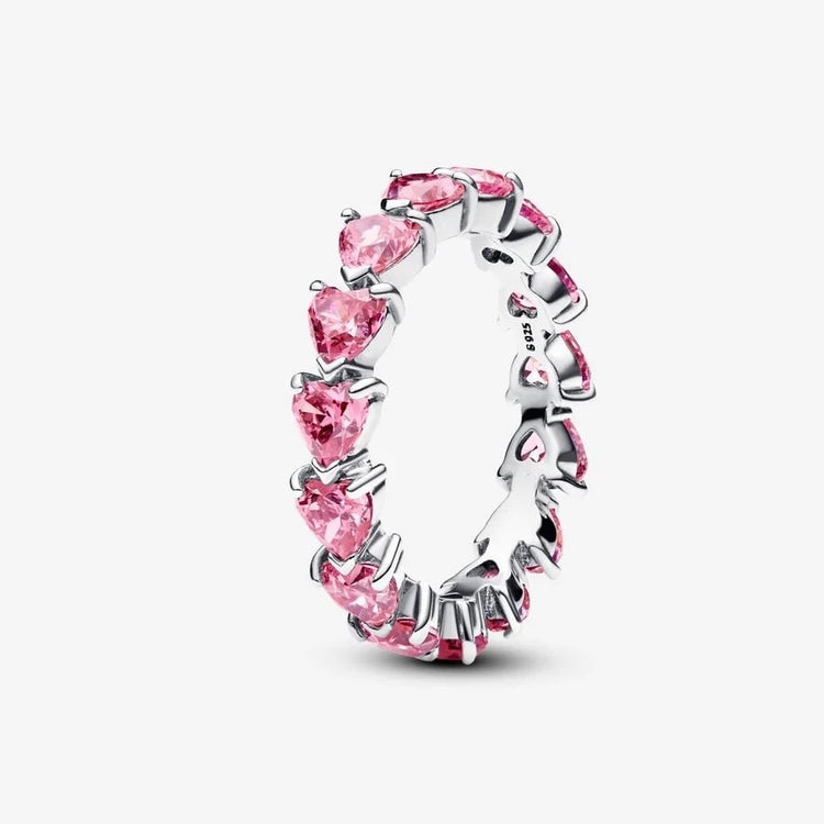 Luxury Original 925 Sterling Silver Heart Bow Pearl Flower Four Leaf Clover Ring fit Women's Fine Jewelry Valentine's Day Gifts