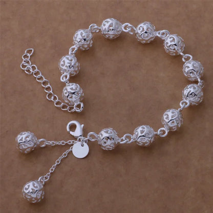 925 Sterling Silver Bracelet Heart High Quality Romance Chain For Woman Men Fashion Engagement Party Wedding Jewelry Gift