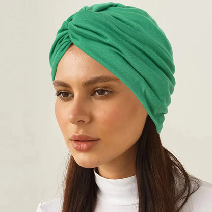 2026 New Soft Strech Ramadan Muslim Hijab Caps Fashion Headwear Women's Headscarf Solid Color Hair Care Turban Bonnet