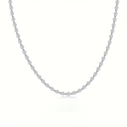 S925 moissanite necklace, tennis necklace, men and women temperament fashion party engagement wedding anniversary wedding gift