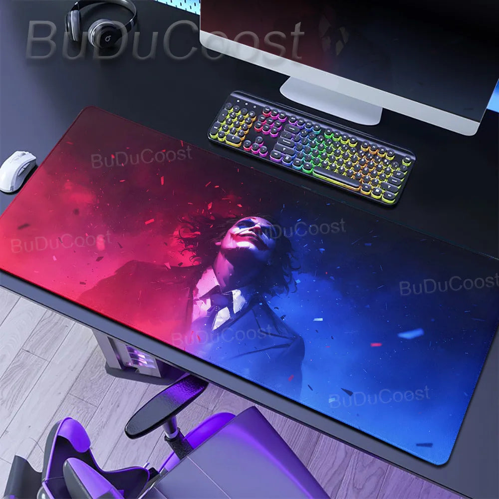 J-Jokers Popular Movies Mousepad HD Printing Computer Gamers Locking Edge Non-slip Mouse Pad XXL Non-Slip Keyboard PC Desk Pad