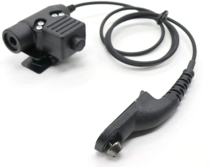 U94 PTT Military Adapter for Motorola, Earpiece, APX-6000, DP-3601, DGP-6150, Z113
