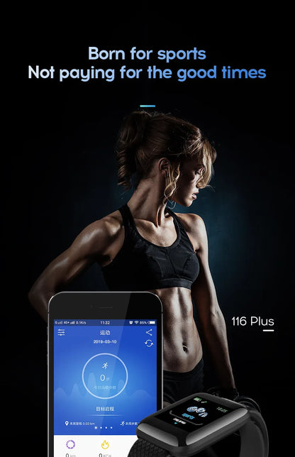 116plus Smart Watch Men Women Bluetooth Connected Phone Music Fitness Multifunctional Sports Bracelet Sleep Monitor Smartwatchs
