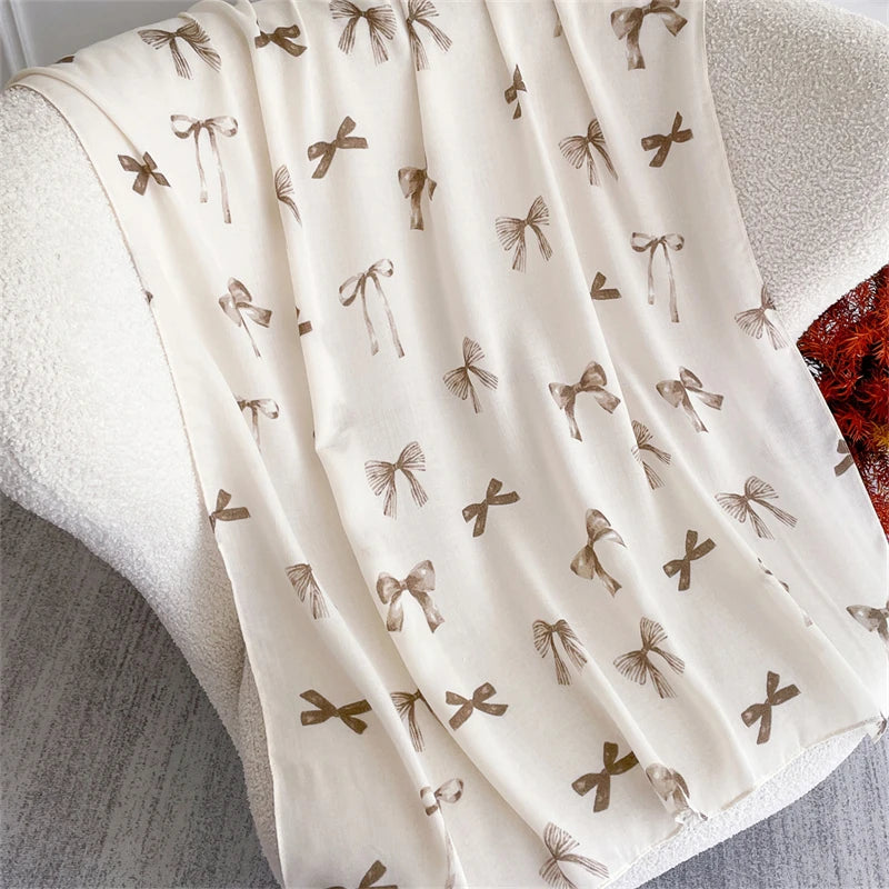 Autumn and Winter Travel Warm Cashmere Shawl Scarf Fashion Women Cat Print Pashmina Blanket Wraps Female Cute Poncho Bufanda