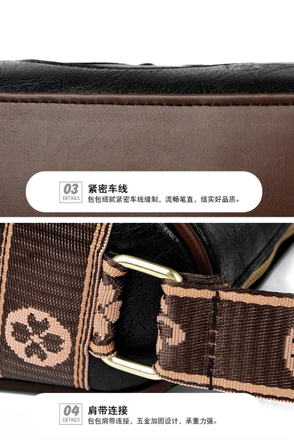 Shoulder Bag Casual Women Handbag Soft Leather Shoulder Crossbody Bags for Women New Fashion Print Ladies Messenger Tote Bag