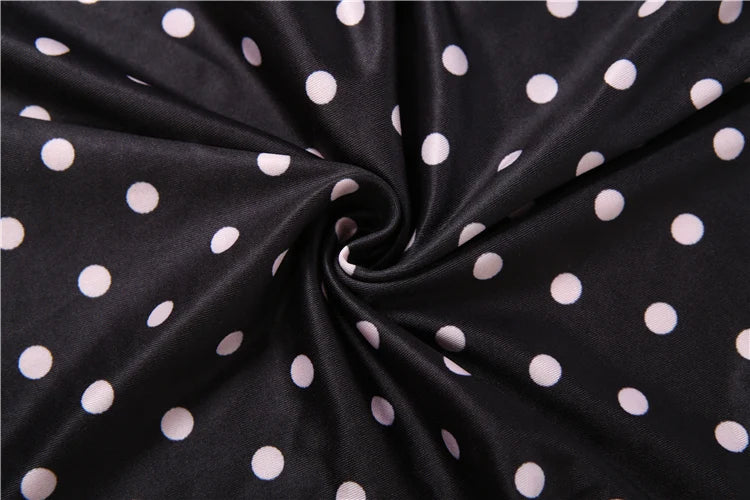 Kliou Polka Dot Print 2 Piece Set Woman Zip Turtleneck Short Sleeve Crop Tops+Skinny Shorts Street Sexy Fashion Style Outfits