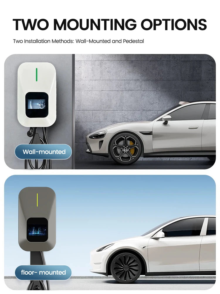 Manufacturers 11kW GBT OCPP1.6J Commercial Electric Vehicle Wallbox EV Charger Pile AC Fast Charging Station
