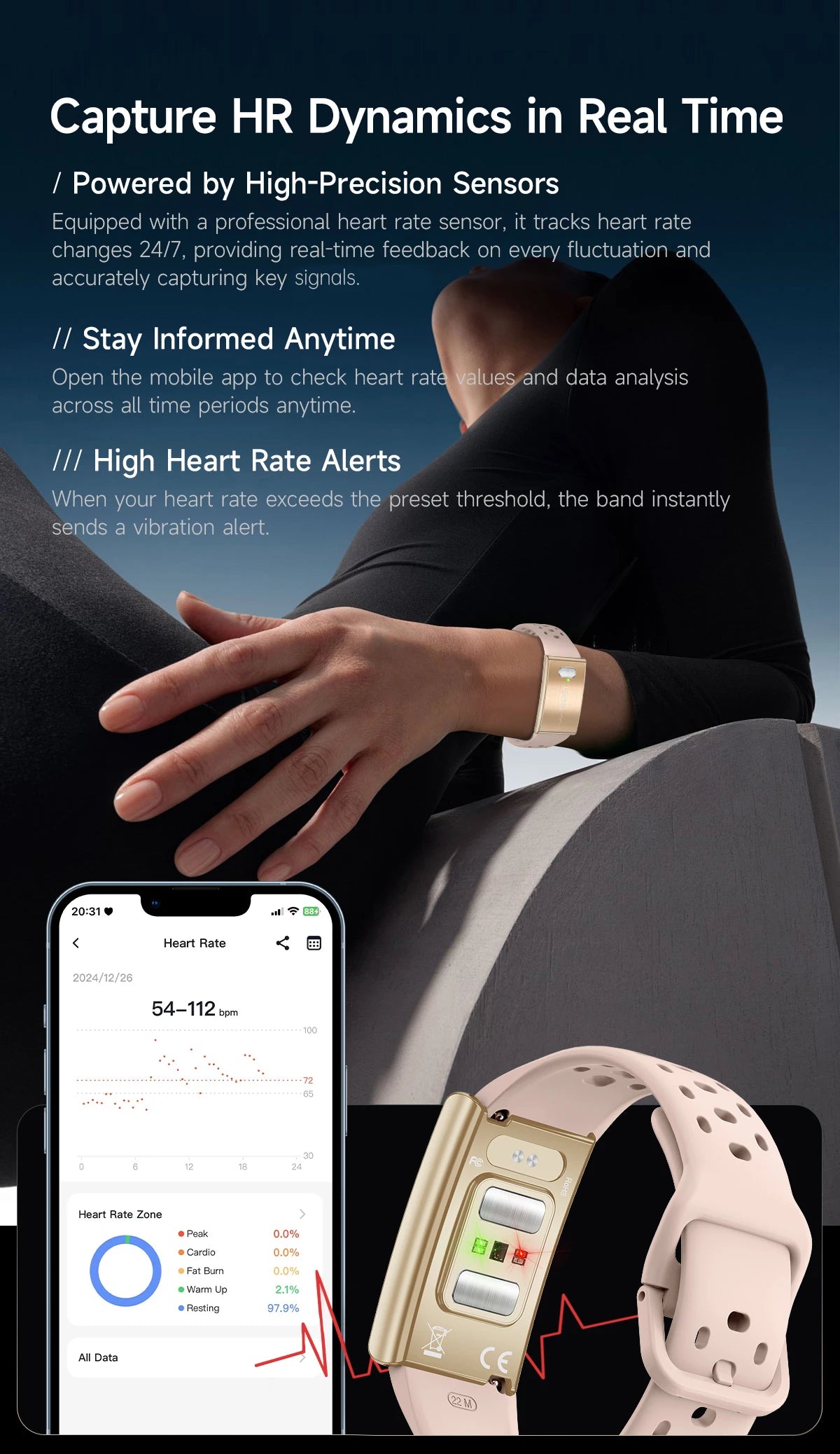 LIGE 2026 ECG+PPG Nursing Grade Smart Bracelet HRV Body Fat BMI Blood Pressure Body Temperature Men Women Health Sports Watches