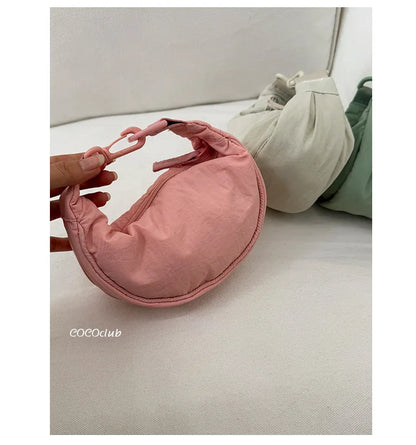 New Mini Women's Nylon Shoulder Bag Casual Sports Female Hobos Crossbody Bags Fashion Female Fanny Pack Purse Handbags