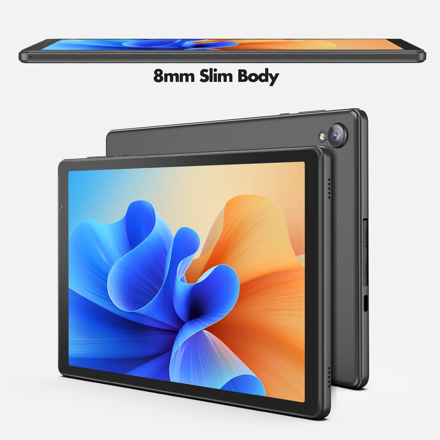 PRITOM Tablet 10 inch Android 14 32GB ROM 512GB Expand Tablets, 2GB RAM Wi-Fi 6 Tablet PC with 1.6GHz Quad Core CPU, 10.1 inch