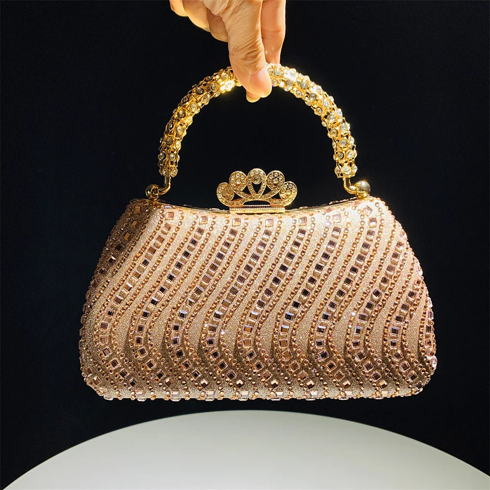 Elegant Purse Trend Luxury Designer Chain Shoulder Bag Women's Handbags Wallets Evening Bags for Wedding Bolso 2026 New Gift