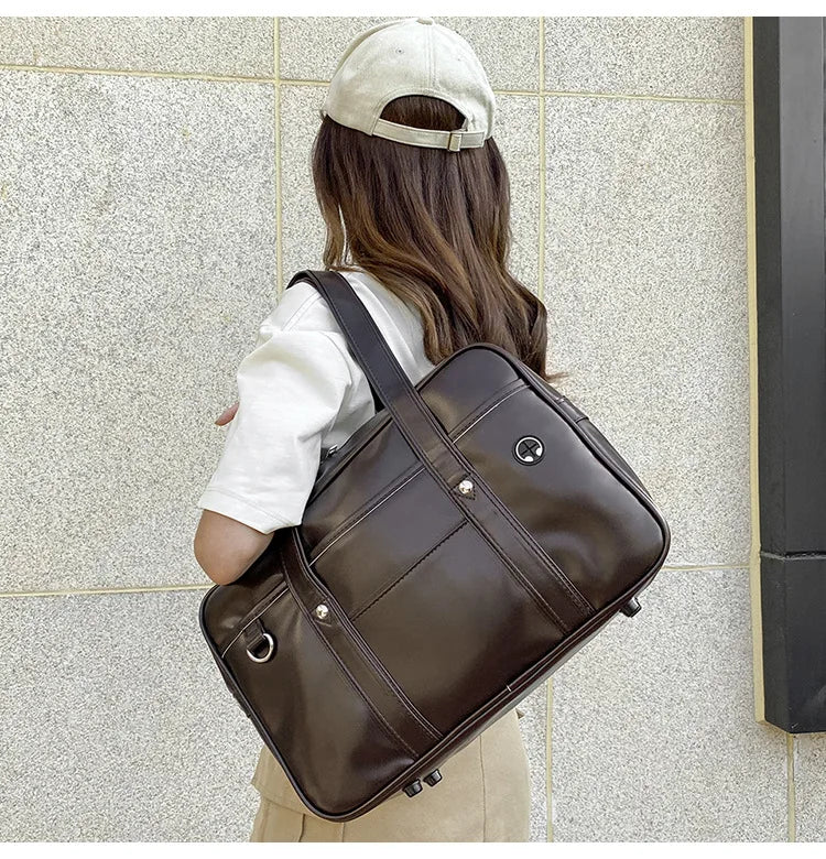 Japanese Schoolbag Women Handbag Shoulder Book Bag Uniform Bag Laptop Bag Commuter Briefcase Comic Con Tote Bags Crossbody Bags