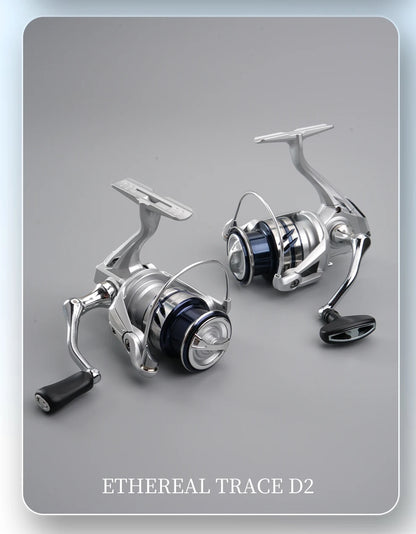 Huidiao 4+1BB Spinning Fishing Reel 1000/2500/3000/4000 10kg Max Drag 5.2:1 CNC Metal Spool Left/Right Interchangeable Saltwater